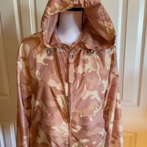 Ladies dusty rose camp windbreaker